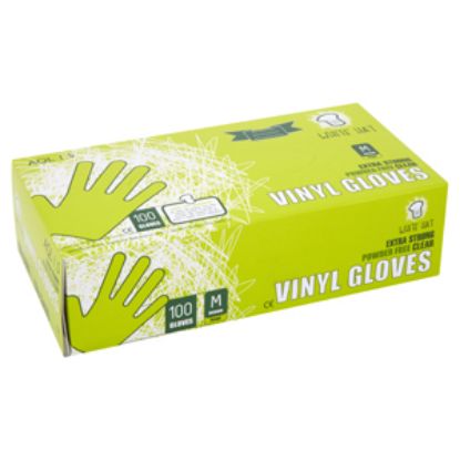 Picture of Glove Vinyl Clear Med WHat (PowderFree) x100